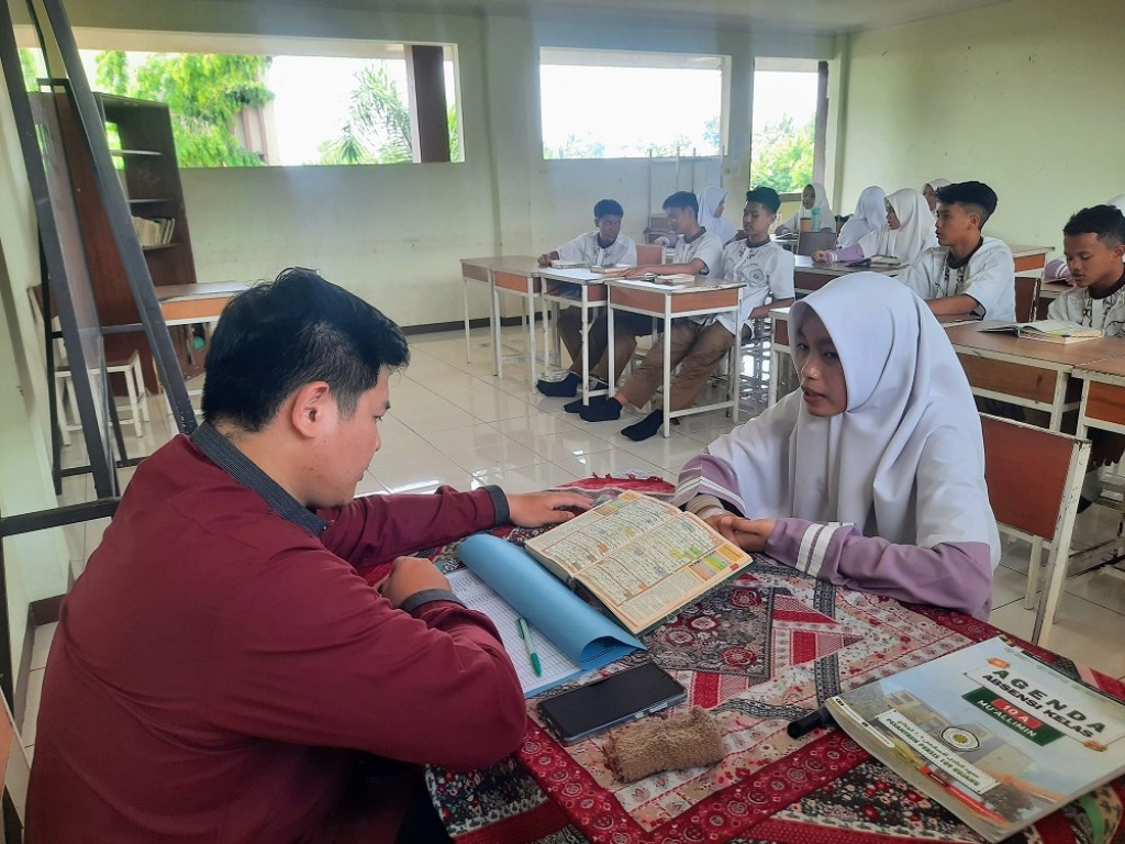 Pelaksanaan Ujian Tasmi’ Semester Ganjil 2024 di Pesantren Persis 109 Kujang